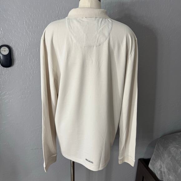 Sealskinz Cream Heywood Long Sleeve Polo, XL - Picture 2 of 6